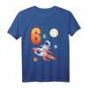 Kinder Astronaut T-Shirt zum 6. Geburtstag – Weltraum Geschenk für Jungen und Mädchen, perfekt für Party & Kindergarten