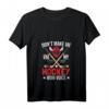 Damen Eishockey Mama T-Shirt mit V-Ausschnitt – Perfektes Geschenk für Eishockeyfans, Trainerinnen und Unterstützerinnen zu Geburtstag, Weihnachten & Co.