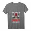 Damen Eishockey Mama T-Shirt mit V-Ausschnitt – Perfektes Geschenk für Eishockeyfans, Trainerinnen und Unterstützerinnen zu Geburtstag, Weihnachten & Co.