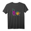 Dabbing Aubergine Pfirsich Sexting Paare Japanisch Kawaii T-Shirt - Originelles Geschenk für Freunde, Familie & Paare zu Geburtstagen, Feiertagen & besonderen Anlässen