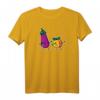 Dabbing Aubergine Pfirsich Sexting Paare Japanisch Kawaii T-Shirt - Originelles Geschenk für Freunde, Familie & Paare zu Geburtstagen, Feiertagen & besonderen Anlässen