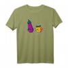 Dabbing Aubergine Pfirsich Sexting Paare Japanisch Kawaii T-Shirt - Originelles Geschenk für Freunde, Familie & Paare zu Geburtstagen, Feiertagen & besonderen Anlässen