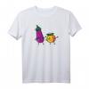 Dabbing Aubergine Pfirsich Sexting Paare Japanisch Kawaii T-Shirt - Originelles Geschenk für Freunde, Familie & Paare zu Geburtstagen, Feiertagen & besonderen Anlässen