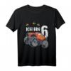 Kinder T-Shirt Ich bin 6 Jahre Monster Truck Auto – Perfektes Geburtstagsgeschenk für Jungen zum 6. Geburtstag