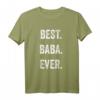 Bestes Baba Ever T-Shirt – Herzergreifendes Geschenk für Papa, Opa & Großvater zum Vatertag, Geburtstag & Schwangerschaftsankündigung