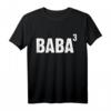 Baba hoch drei - Lustiges türkisches Papa T-Shirt für den dritten Nachwuchs, ideales Geschenk für werdende Väter