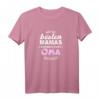 Damen Oma T-Shirt - Befördert zur Oma Geschenk für werdende Großmutter, Babyparty & Schwangerschaftsverkündung