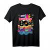 I Love 80's Colorful Back To 80's Fashion Graphic Design T-Shirt – Perfektes Geschenk für Freunde, Familie und Party, Sommer & Club