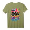 I Love 80's Colorful Back To 80's Fashion Graphic Design T-Shirt – Perfektes Geschenk für Freunde, Familie und Party, Sommer & Club