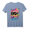 I Love 80's Colorful Back To 80's Fashion Graphic Design T-Shirt – Perfektes Geschenk für Freunde, Familie und Party, Sommer & Club