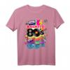 I Love 80's Colorful Back To 80's Fashion Graphic Design T-Shirt – Perfektes Geschenk für Freunde, Familie und Party, Sommer & Club