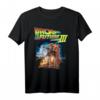 Back To the Future Three Movie Poster T-Shirt - Offiziell Lizenzierte Retro Kleidung für Sci-Fi Fans