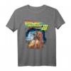 Back To the Future Three Movie Poster T-Shirt - Offiziell Lizenzierte Retro Kleidung für Sci-Fi Fans