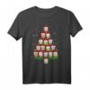 Weihnachtseule T-Shirt für Damen und Herren – Festliches Eulen Shirt mit Weihnachtsbaum als Geschenkidee zu Weihnachten