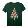 Weihnachtseule T-Shirt für Damen und Herren – Festliches Eulen Shirt mit Weihnachtsbaum als Geschenkidee zu Weihnachten