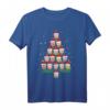 Weihnachtseule T-Shirt für Damen und Herren – Festliches Eulen Shirt mit Weihnachtsbaum als Geschenkidee zu Weihnachten