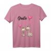 Kinder Große Schwester 2024 Giraffen Mädchen T-Shirt – Geschenk für Schwangerschaftsverkündung, Babyparty & Baby-Shower