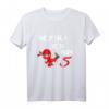 Kinder Ninja T-Shirt zum 5. Geburtstag – Rotes Motiv für Jungen und Mädchen, ideales Geburtstagsoutfit für Ninja Fans