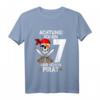 Kinder Achtung ich bin 7 Jahre alt Geburtstag Junge Pirat Party T-Shirt - Lustiges Geschenk für Piratenliebende Kinder