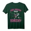 Coole Mädchen spielen Eishockey T-Shirt – Perfektes Geschenk für Hockeyspielerinnen, Torwartinnen & Eishockeyfans zu Weihnachten & Geburtstag