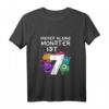 Kinder 7 Jahre Alt Geburtstagkind Kleines Monster T-Shirt – Perfektes Geschenk für den Kindergeburtstag von Monsterliebhabern