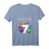 Kinder 7 Jahre Alt Geburtstagkind Kleines Monster T-Shirt – Perfektes Geschenk für den Kindergeburtstag von Monsterliebhabern