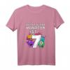 Kinder 7 Jahre Alt Geburtstagkind Kleines Monster T-Shirt – Perfektes Geschenk für den Kindergeburtstag von Monsterliebhabern