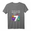Kinder 7 Jahre Alt Geburtstagkind Kleines Monster T-Shirt – Perfektes Geschenk für den Kindergeburtstag von Monsterliebhabern