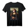 Mona Lisa Kaugummi Street Art T-Shirt - Lustiges Kunstdruck Shirt, Perfektes Geschenk für Frauen, Männer & Kinder zu Geburtstag, Hochzeit & Party