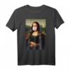 Mona Lisa Kaugummi Street Art T-Shirt - Lustiges Kunstdruck Shirt, Perfektes Geschenk für Frauen, Männer & Kinder zu Geburtstag, Hochzeit & Party