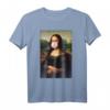 Mona Lisa Kaugummi Street Art T-Shirt - Lustiges Kunstdruck Shirt, Perfektes Geschenk für Frauen, Männer & Kinder zu Geburtstag, Hochzeit & Party