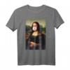 Mona Lisa Kaugummi Street Art T-Shirt - Lustiges Kunstdruck Shirt, Perfektes Geschenk für Frauen, Männer & Kinder zu Geburtstag, Hochzeit & Party