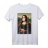 Mona Lisa Kaugummi Street Art T-Shirt - Lustiges Kunstdruck Shirt, Perfektes Geschenk für Frauen, Männer & Kinder zu Geburtstag, Hochzeit & Party