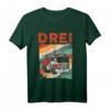 Kinder Feuerwehr T-Shirt für 3 Jahre Jungen - Feuerwehrauto Motiv zum Geburtstag, Retro Design für kleine Feuerwehrfans