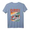Kinder Feuerwehr T-Shirt für 3 Jahre Jungen - Feuerwehrauto Motiv zum Geburtstag, Retro Design für kleine Feuerwehrfans