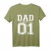 DAD 01 Familien Outfit | Partnerlook T-Shirts für Mutter, Vater & Kind | Perfektes Geschenk für Eltern & Familienfotos
