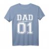 DAD 01 Familien Outfit | Partnerlook T-Shirts für Mutter, Vater & Kind | Perfektes Geschenk für Eltern & Familienfotos