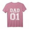 DAD 01 Familien Outfit | Partnerlook T-Shirts für Mutter, Vater & Kind | Perfektes Geschenk für Eltern & Familienfotos