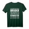 Ich Bin Stolzer Bruder Einer Wundervollen Schwester T-Shirt - Lustiges Bruder Schwester Geschenk für jeden Anlass