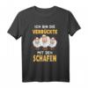 Ich bin die Verrückte mit den Schafen Lustiges Schaf T-Shirt – Perfektes Geschenk für Bauern, Schäfer & Tierliebhaber zu Geburtstag & Weihnachten