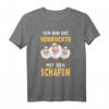 Ich bin die Verrückte mit den Schafen Lustiges Schaf T-Shirt – Perfektes Geschenk für Bauern, Schäfer & Tierliebhaber zu Geburtstag & Weihnachten