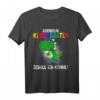 Schulkind Erstklassig Dino mit Schultüte - Lustiges Einschulung T-Shirt für Jungen und Mädchen zum Schulanfang und Abschied im Kindergarten