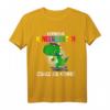 Schulkind Erstklassig Dino mit Schultüte - Lustiges Einschulung T-Shirt für Jungen und Mädchen zum Schulanfang und Abschied im Kindergarten