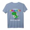 Schulkind Erstklassig Dino mit Schultüte - Lustiges Einschulung T-Shirt für Jungen und Mädchen zum Schulanfang und Abschied im Kindergarten