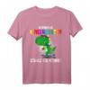 Schulkind Erstklassig Dino mit Schultüte - Lustiges Einschulung T-Shirt für Jungen und Mädchen zum Schulanfang und Abschied im Kindergarten