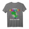 Schulkind Erstklassig Dino mit Schultüte - Lustiges Einschulung T-Shirt für Jungen und Mädchen zum Schulanfang und Abschied im Kindergarten