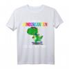 Schulkind Erstklassig Dino mit Schultüte - Lustiges Einschulung T-Shirt für Jungen und Mädchen zum Schulanfang und Abschied im Kindergarten
