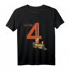 Kinder Geburtstagsshirt 4 Jahre Junge mit Lokomotive - Perfektes Geschenk für den 4. Geburtstag, Lokführer-Fieber & Zugliebhaber