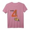 Kinder Geburtstagsshirt 4 Jahre Junge mit Lokomotive - Perfektes Geschenk für den 4. Geburtstag, Lokführer-Fieber & Zugliebhaber