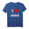 I Love Mama Kinder Liebe Herz Baby T-Shirt - Perfektes Geschenk für Kinder und Mütter im Alter von 2 bis 12 Jahren
